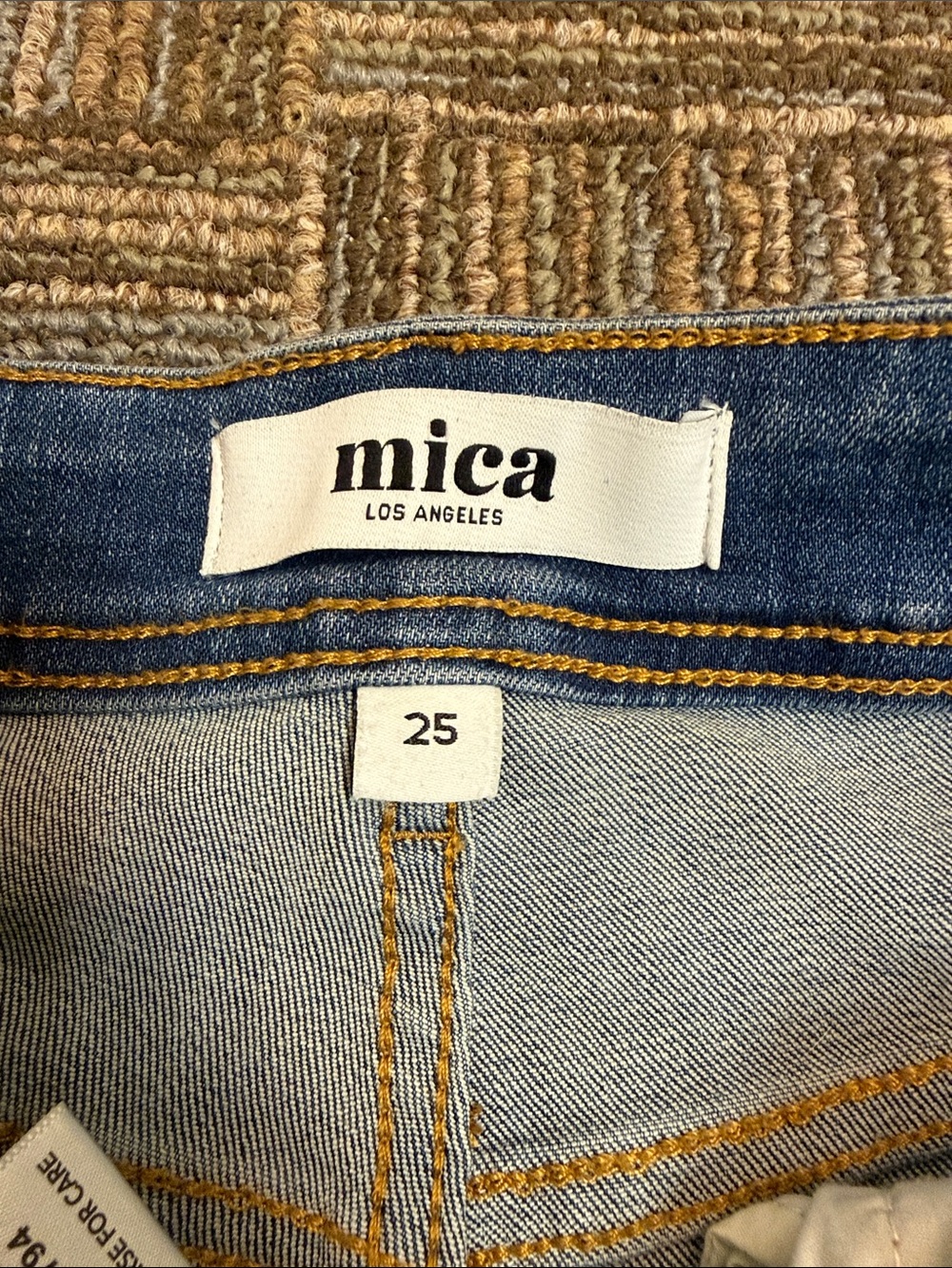 Mica Los Angeles Light Blue Wide-Leg Flare Denim Jeans - Picture 2 of 9
